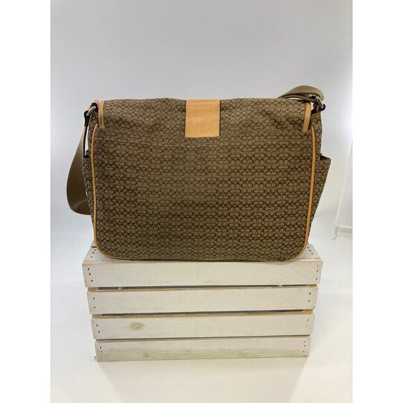 COACH F77004 CANVAS SIGNATURE LARGE CROSSBODY BAG(ASIS) - Picture 6 of 16